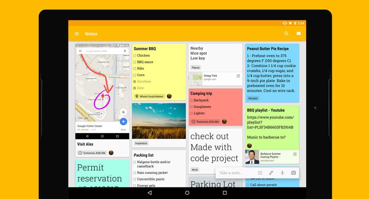 GoWP Productivity Tool 1 Google Keep
