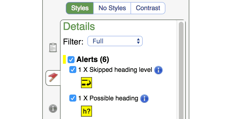 Detailed information about the accessibility alerts on WordPress.org