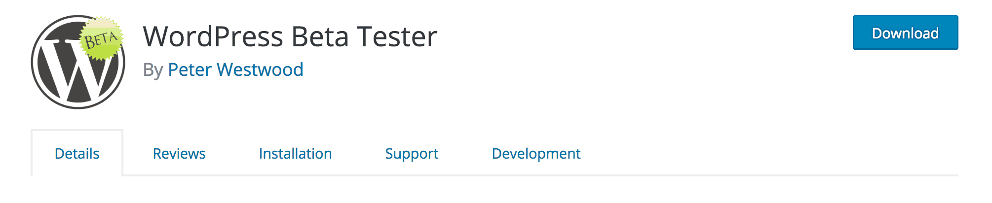 The WordPress Beta Tester plugin.