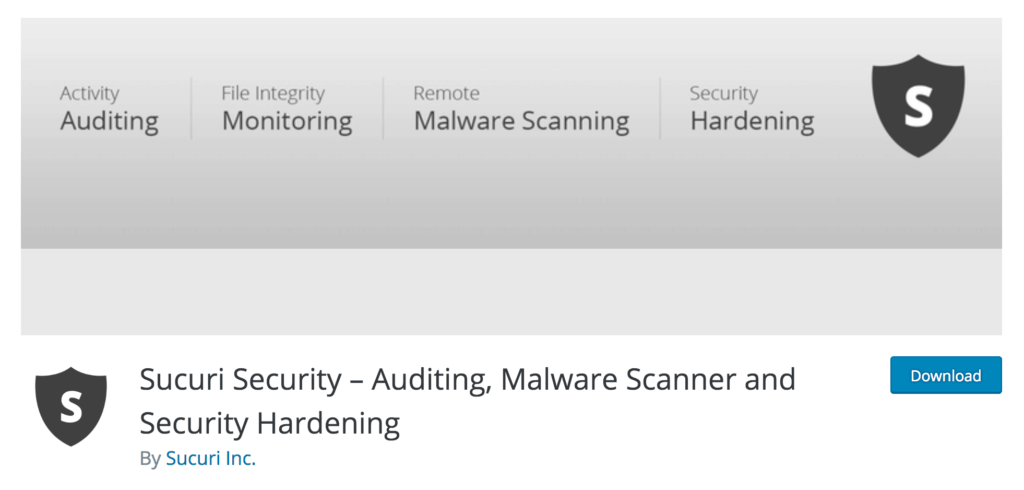 The Sucuri Security plugin.