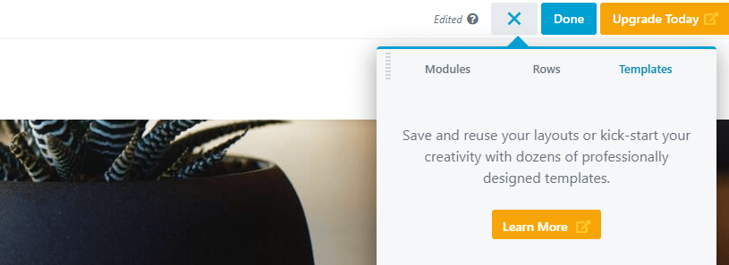 Using templates in Beaver Builder.