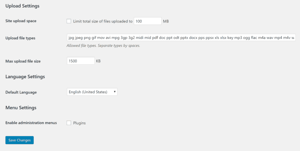 network settings