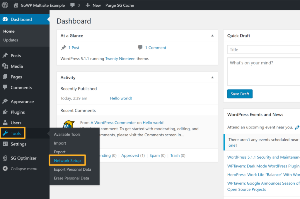 network setup tool