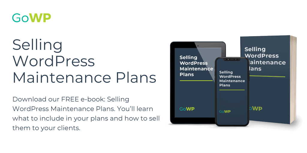 GoWP Selling Maintenance Plans ebook