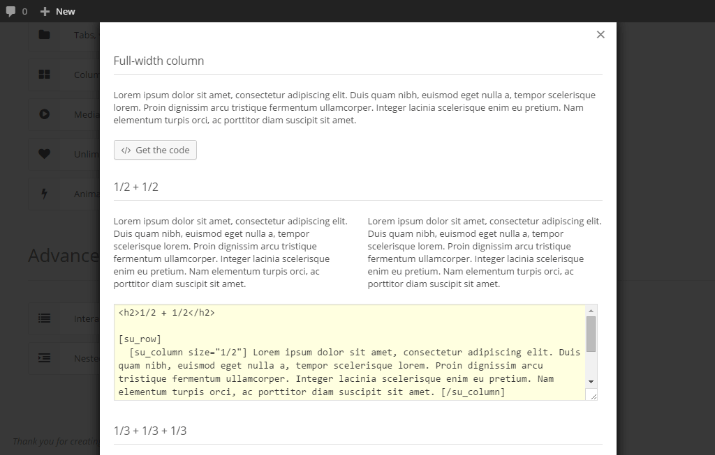 Column Examples